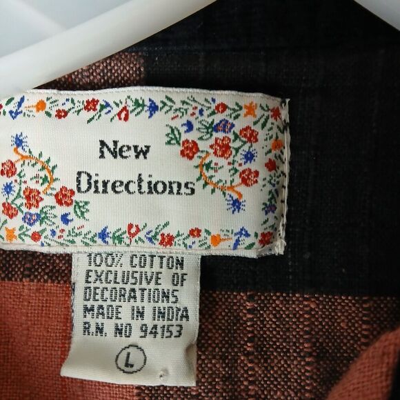 Vintaqge One Direction Womens Gingham Checkered Fringe Cropped Jacket. - Picture 5 of 9